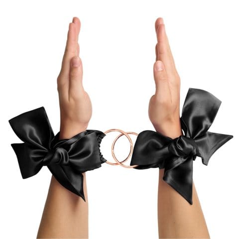 Silk Clip-on Bondage Restraints (Black)