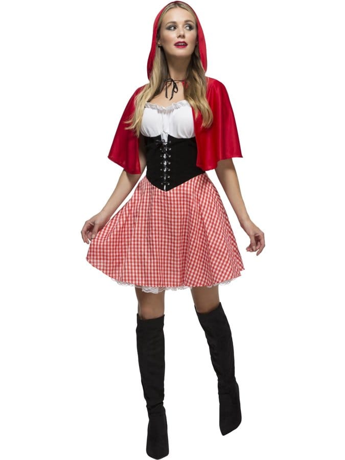 Fever Red Riding Hood Costume with Corset, official retailer product image